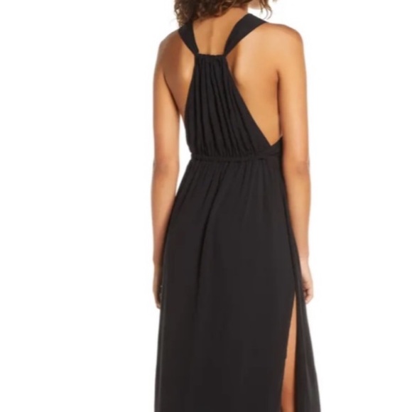 Black maxi coverup dress - Picture 3 of 6
